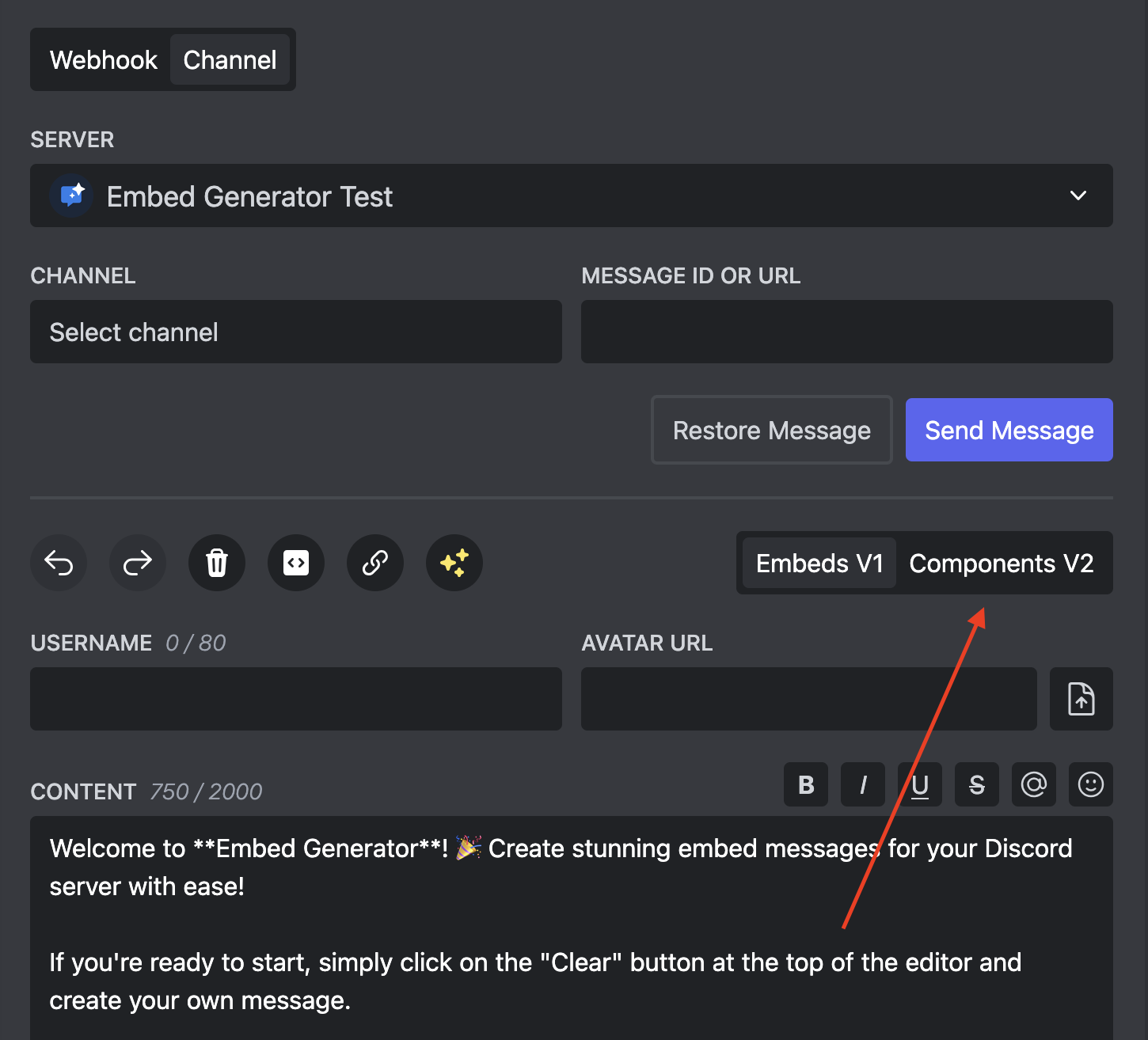 Enable Components V2